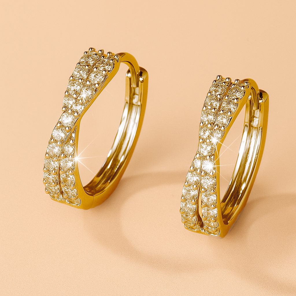 Eternity Twist Gold Finish