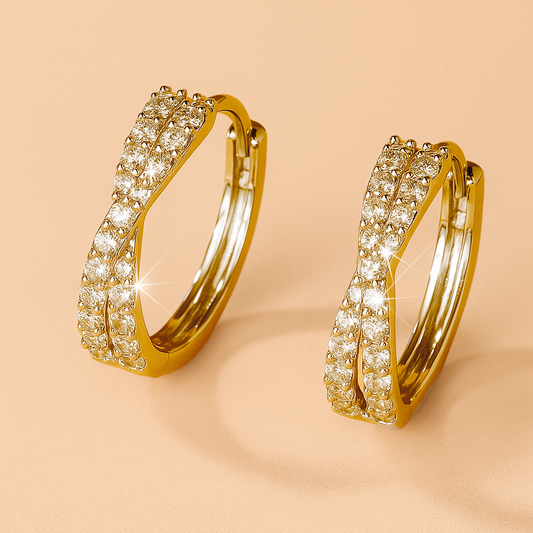 Eternity Twist Gold Finish